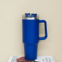 Wholesale Vacuum Metal Cup Stainless Travel Mug 40oz Tumbler with Different Lids and Straw Custom logo