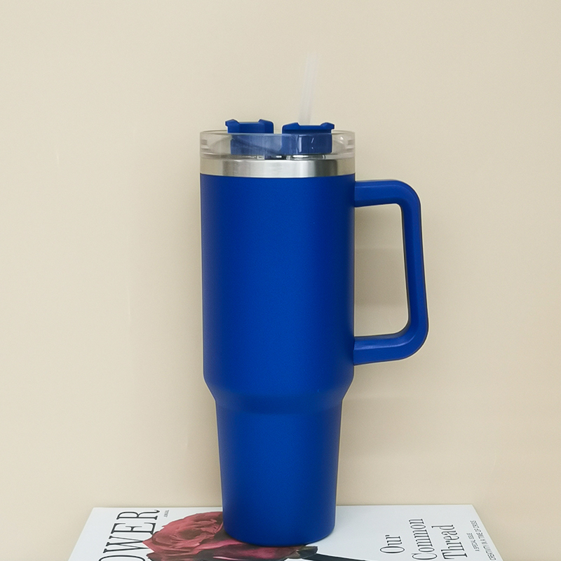 Wholesale Vacuum Metal Cup Stainless Travel Mug 40oz Tumbler with Different Lids and Straw Custom logo
