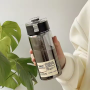 Simple Portable Cute Style Girls Cup Plastic Cup 550ml Water Bottle with Lid and Tea Filter