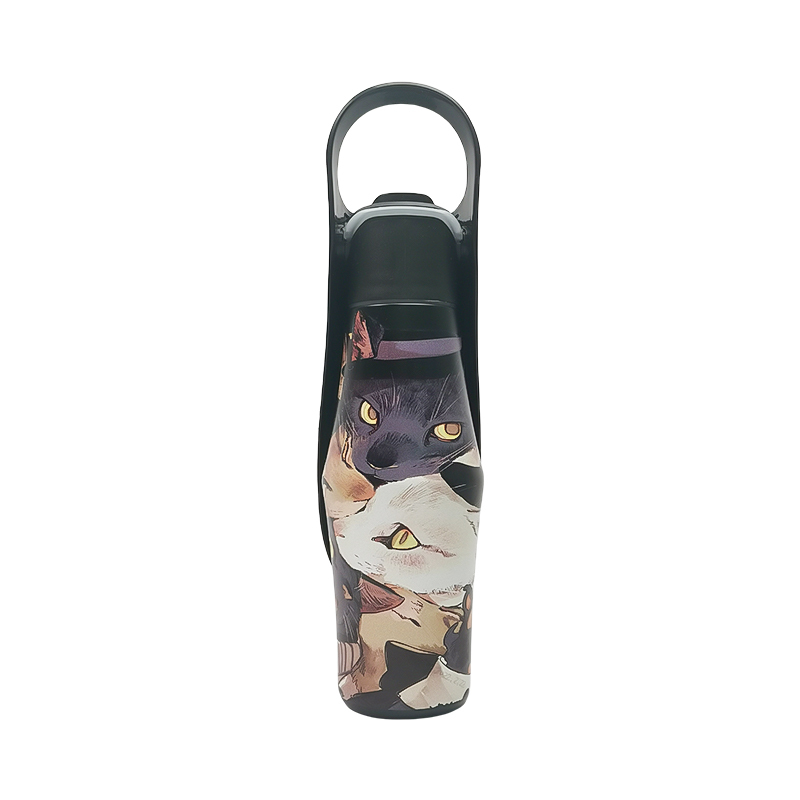 New Design Portable Outdoor Stainless Steel Bowl Pet Water Bottle Pet Outdoor Water Bottle for Dog