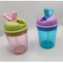 2024 New Small Style Gift Kids Little Fresh Multifunction Plastic Coffee Cup Mug Water Bottles with Belt Straw