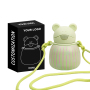 Portable Thermos Bottle 316 FoodGrade with Straw Cap Cute Cartoon Frog Shape Stainless Steel Vacuum Insulated Water Bottle