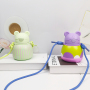 Portable Thermos Bottle 316 FoodGrade with Straw Cap Cute Cartoon Frog Shape Stainless Steel Vacuum Insulated Water Bottle