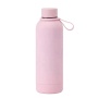 Travel Sport Custom Color Rubber Painting Stainless Steel 304 Insulated Water Bottles Termos Water Bottle with Finger Belt