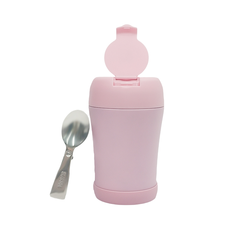 Vacuum Insulated Lunch Box Food Warmer Thermos Portable Round Stainless Steel 304 Soup Cup Stainless Steel Vintage Milk Party