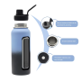 Water Bottle Custom logo Outdoor Stainless Steel Vacuum Insulated Sports Bottle