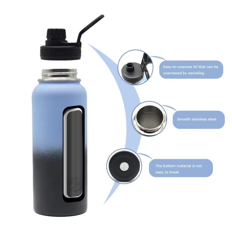 Water Bottle Custom logo Outdoor Stainless Steel Vacuum Insulated Sports Bottle