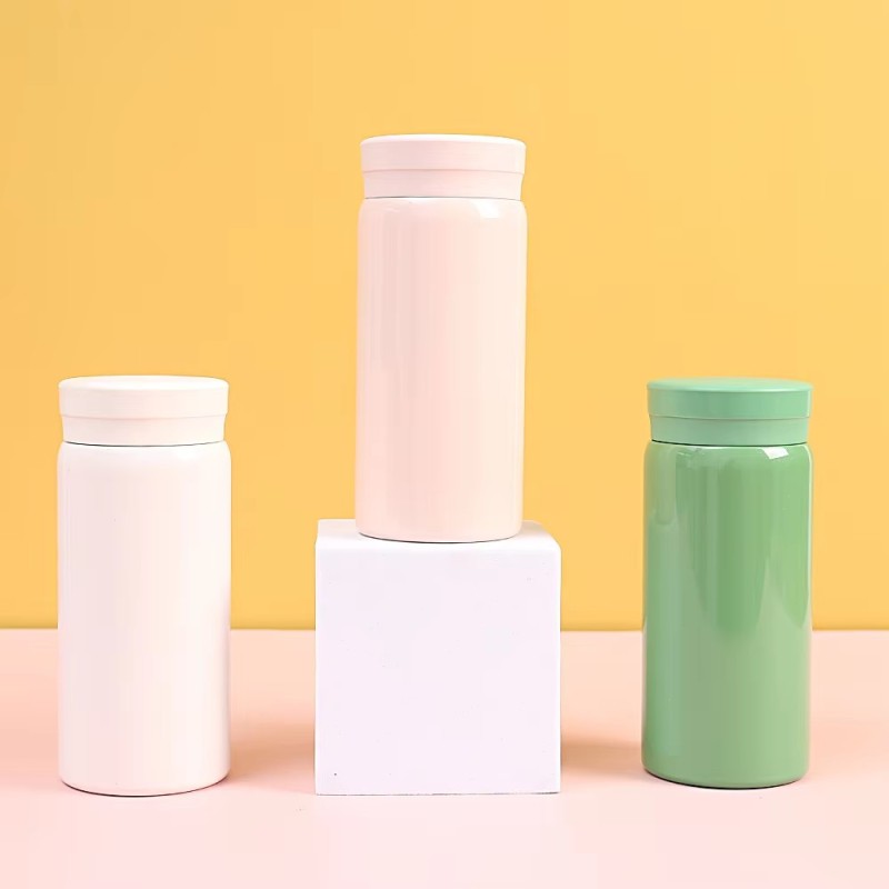 Manufacturer's Direct Delivery 280ml Small Capacity Solid Color Vacuum Mini Portable Stainless Steel Insulated Cup Coffee Pot