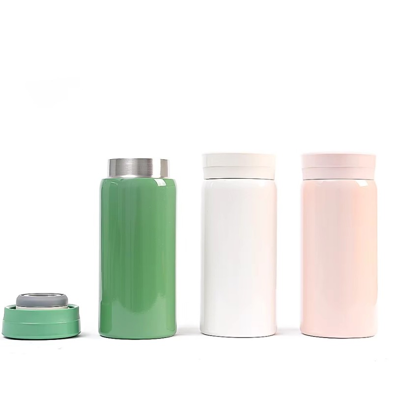 Manufacturer's Direct Delivery 280ml Small Capacity Solid Color Vacuum Mini Portable Stainless Steel Insulated Cup Coffee Pot
