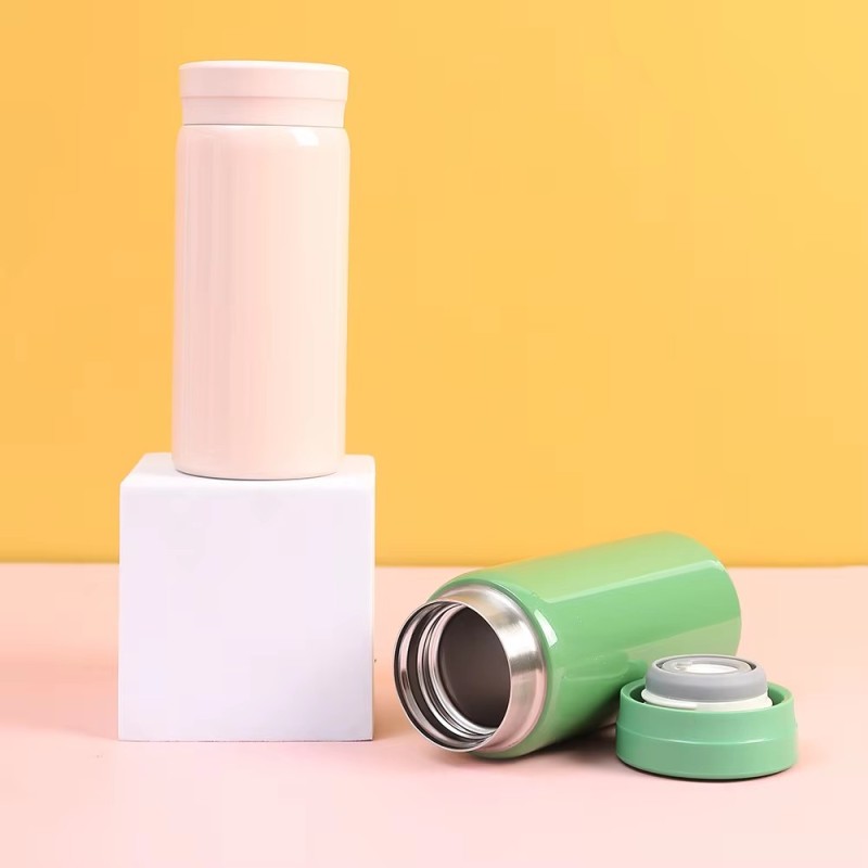 Manufacturer's Direct Delivery 280ml Small Capacity Solid Color Vacuum Mini Portable Stainless Steel Insulated Cup Coffee Pot