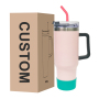 Wholesales Stainless Steel Double Wall Tumbler 40OZ Reusable Vacuum Insulated in Bulk With Handle