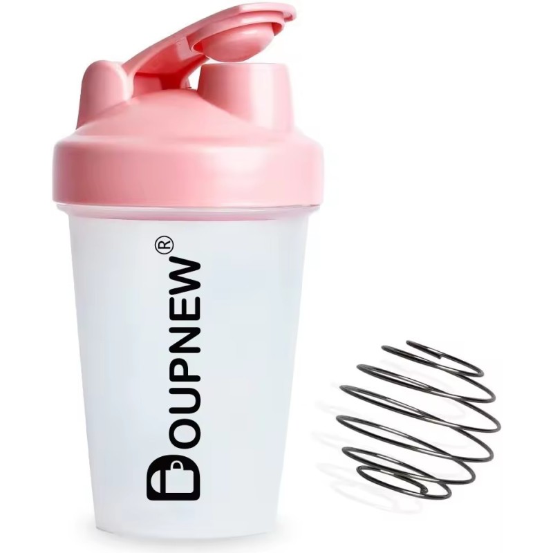 Protein Mixes 16 oz BPA-Free Leak Proof Water Cups Dishwasher Safe Plastic Sports Bottle Reusable for Gym