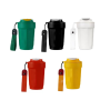 Solid Color Customizable Logo Cute Travel Stainless Steel Thermal Mug Water Bottle Vacuum Insulation Cup Tumbler With Lid Straw