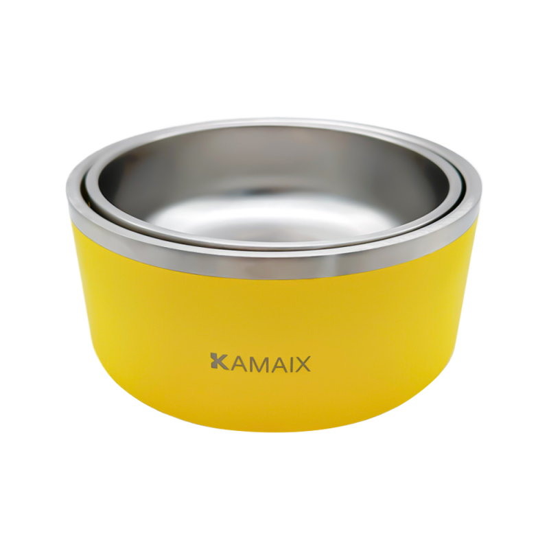 Wholesale 64oz Insulated Dog Cat Bowl Stainless Steel Pet Bowls Food Feeder Metal Thermal Bowls for Dog