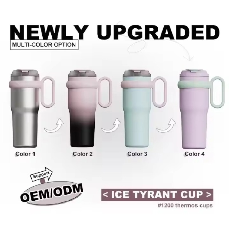Manufacturer's Direct Shipping Large Capacity 40oz Double-Layer Vacuum Insulated Ice Cream Cup, Vacuum Cup Coffee Drum