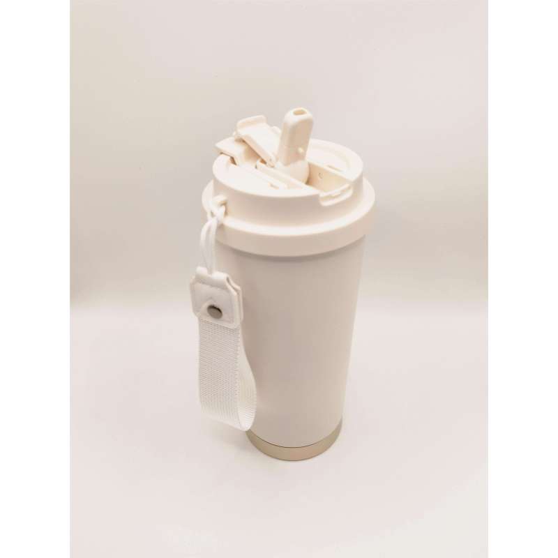 New Coffee Mugs Double Wall Stainless Steel Vacuum Insulated Travel Mugs Direct Drinking Mug with Portable Handle Lid