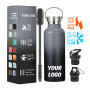 Wholesale Wide Mouth Stainless Steel  Water Bottles with Multiple Lid Options Outdoor Sports Water Bottles