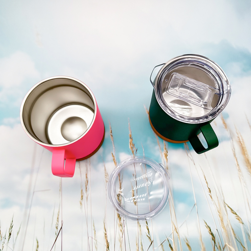 Wholesale Stainless Steel Vacuum Beer Mug Double Layer Stainless Steel Mug Office Tea Cup Coffee Mug with Lid