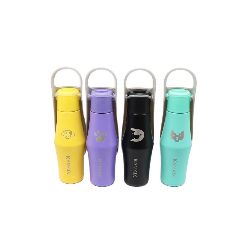 Portable Pet Dog Water Bottle Stainless Steel Pet Bottle Metal Portable Dog Water Bottle for Walking