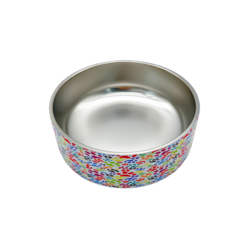 Hot Sale Stainless Steel Dog Bowls Dog Water and Food Bowls with Non-Slip Resin Station Pet Feeder Bowls