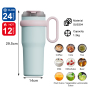 Export Direct Sales Insulated Kettle 316 Ice Cream Cup Stainless Steel Insulated Cup 40oz Fashionable Large Capacity Car Cup