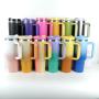 Car Cup 304 Handgrip Vacuum Flask Thermos Travel Wholesale Cold Ice Cups Large Capacity Stainless Steel 40oz PP Bag Tumbler Mugs