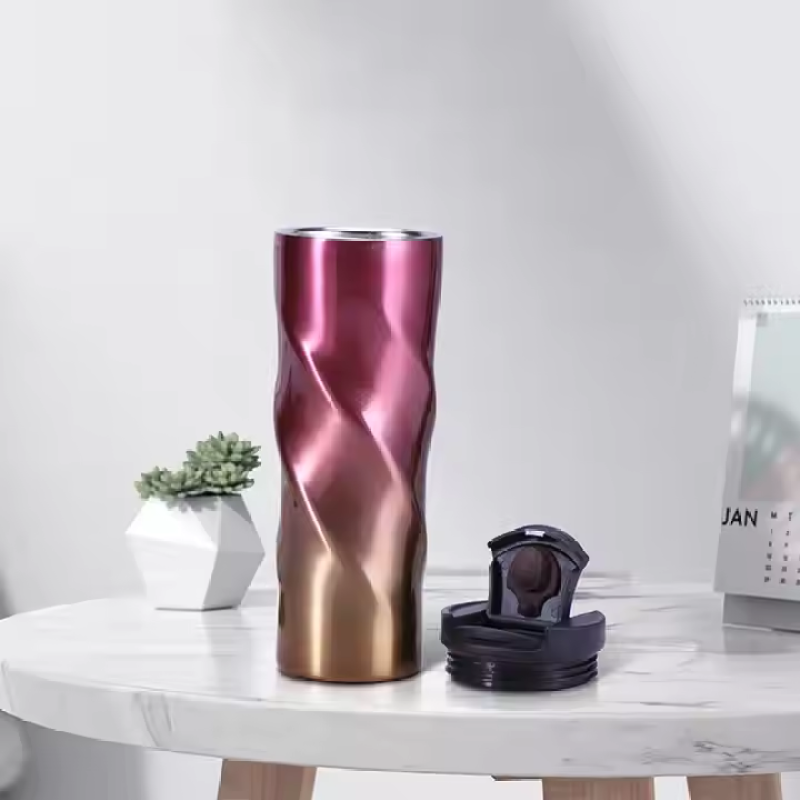 Wholesale Reusable Coffee Cup 450ml Coffee Mug Stainless Steel Double Wall Vacuum Insulated Tea Cup with Custom logo