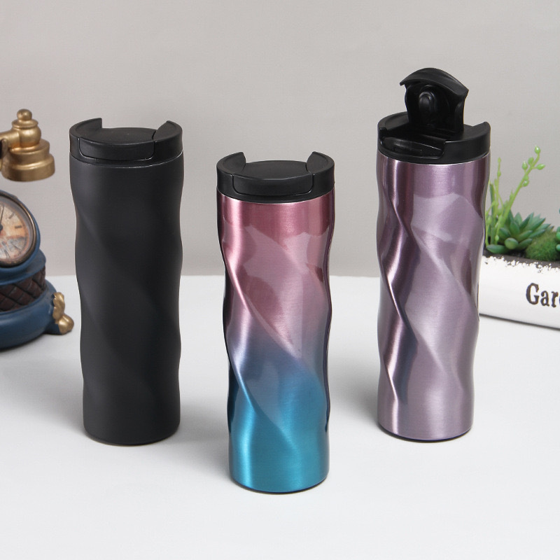 Wholesale Reusable Coffee Cup 450ml Coffee Mug Stainless Steel Double Wall Vacuum Insulated Tea Cup with Custom logo
