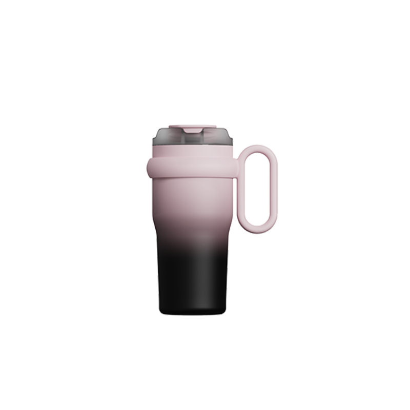 Wholesale New Products Cute Travel Stainless Steel Thermal Mug Vacuum Insulation Cup Water Bottle Tumbler With Lid and Straw