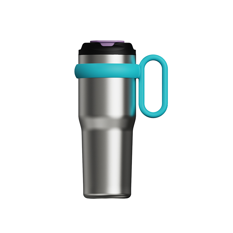 Stainless Steel Tumbler With Handle Coffee Travel Mug Insulated Double Wall 40oz Tumbler With Handle and Straw