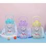 2 in 1 Anti-Spill Frosted Water Bottle Trios Custom Motivational Stainless Steel Tumblers with Scale