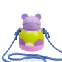 OEM ODM Double Wall Insulated Vacuum Stainless Steel Frog Shape Water Bottle with Strap for Children