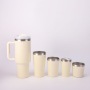 OEM ODM Customized Logo Insulated Tumbler with Handle Five-Piece Set for Office Gift Cup