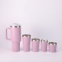 OEM ODM Customized Logo Insulated Tumbler with Handle Five-Piece Set for Office Gift Cup