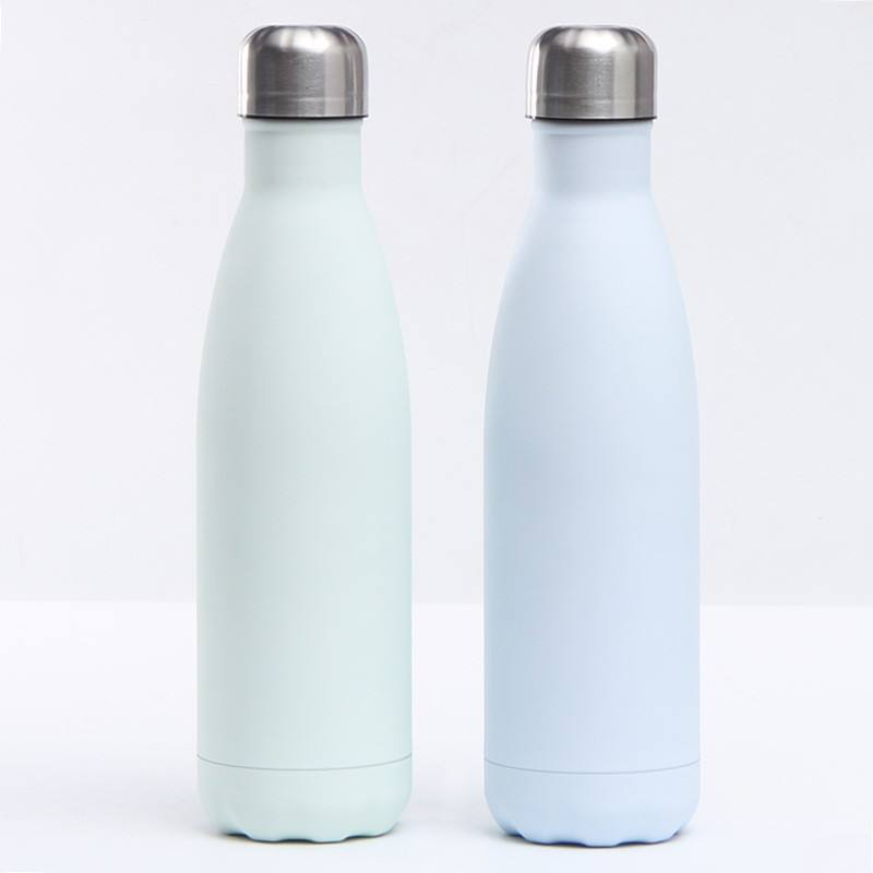 Wholesale Sports Travel Office Cola Shape Flask Insulated Stainless Steel Vacuum Drink Cup Water Bottle Coffee Mug