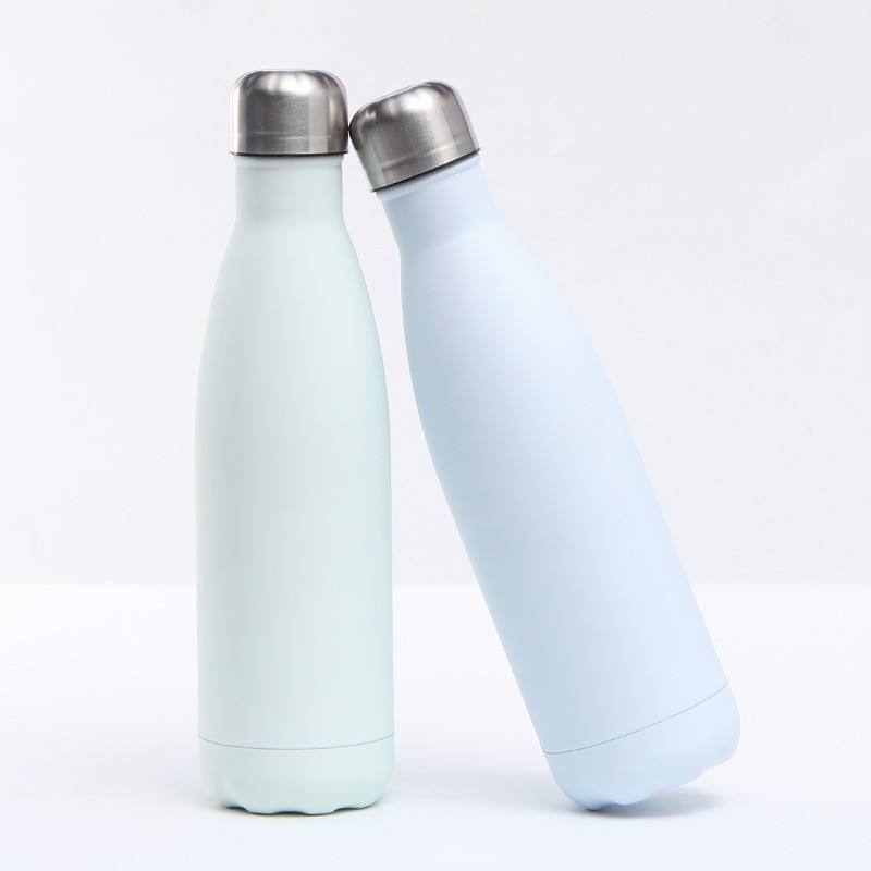 Wholesale Sports Travel Office Cola Shape Flask Insulated Stainless Steel Vacuum Drink Cup Water Bottle Coffee Mug