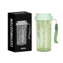 New Tea Water Separation Fashion Plastic Cup 600ml Portable Spring Summer Plastic Water Bottle with Straw
