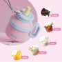 Factory Price Stainless Steel Double Wall Insulated Cup 480ml Insulated Coffee Water Bottle with Handle Straw Insulated Cup