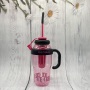 Hot Sale Leaking Proof 1200ml Wholesale Reusable Customize Plastic Tumbler with Straw and Handle and Infuser