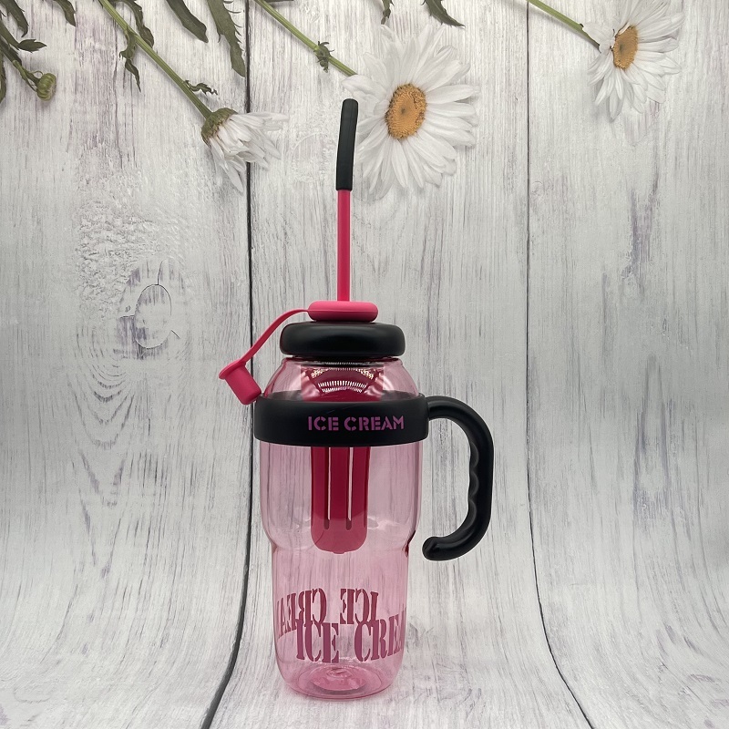 Hot Sale Leaking Proof 1200ml Wholesale Reusable Customize Plastic Tumbler with Straw and Handle and Infuser