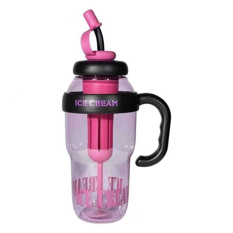 Hot Sale Leaking Proof 1200ml Wholesale Reusable Customize Plastic Tumbler with Straw and Handle and Infuser
