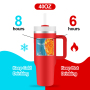 Wholesale Large 30oz 40oz Insulated Outdoor Mug 40 oz Stainless Steel Tumbler with Handle and Straw