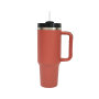 Wholesale Water Beer Coffee Cups Double Wall Vacuum Stainless Steel 40 oz 40oz Tumbler with Handle and Straw