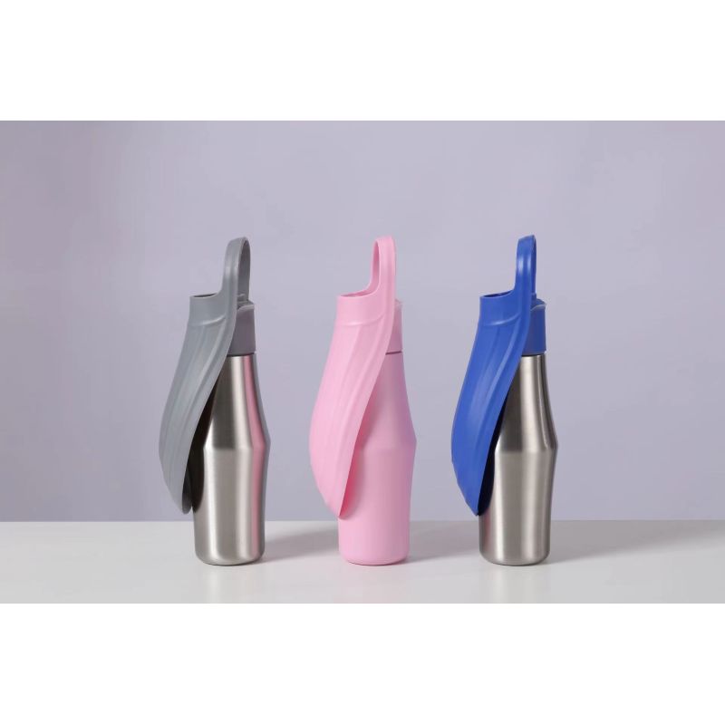 Hot Sale Stainless Steel Pet Travel Water Bottle Walking Hiking and Outdoor Portable Water Bowl