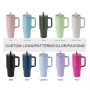 Wholesale Travel Cup Large Capacity Coffee Mug Double Wall Vacuum Insulated Cup 40oz 40 oz Tumbler with Lid Handle and Straw