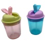 Summer Fresh Transparent Plastic Reusable With Bpa Free Drink Insulated Coffee Mug Water Bottle Vacuum Insulation Cup Tumbler