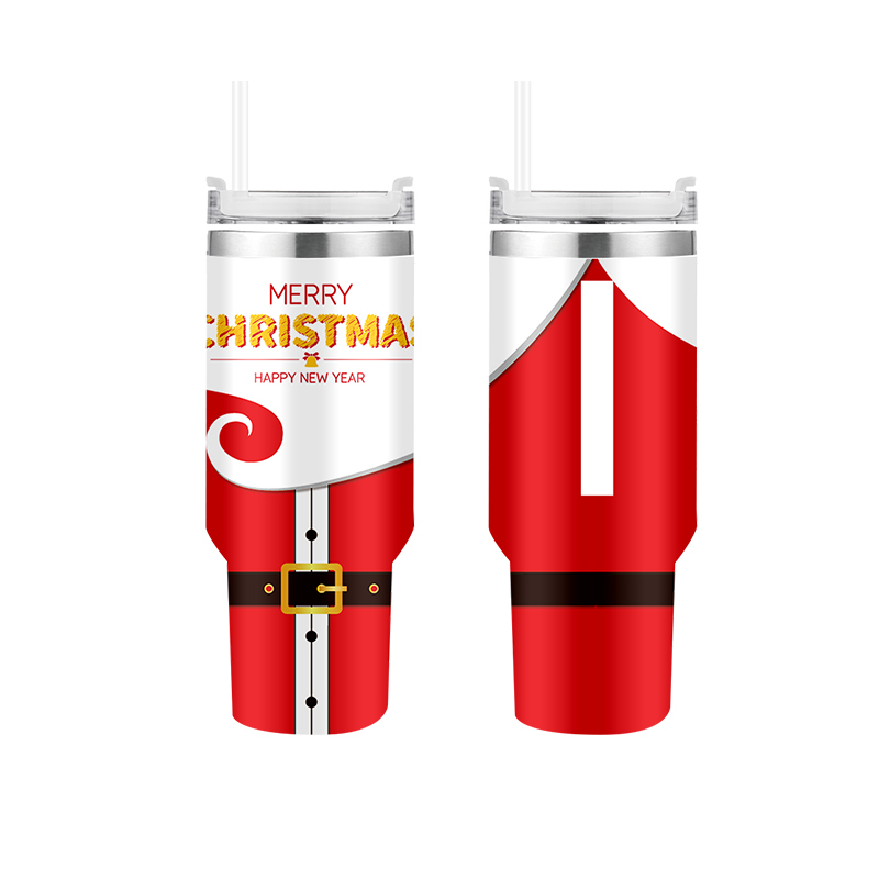 Custom Christmas Thermos Cups of Various Styles Hot Selling Merry Christmas Gifts Tumbler Design
