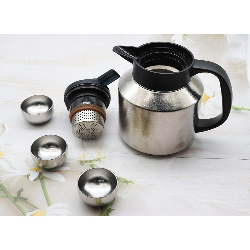 Insulated Teapot Temperature Display Large Capacity Pure Titanium Stewed Kettle 1L