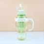 New Arrival Hot Selling 40oz Plastic Water Bottle with Handle Outdoor Travel Sports Reusable Children's Water Tea Cup with Straw