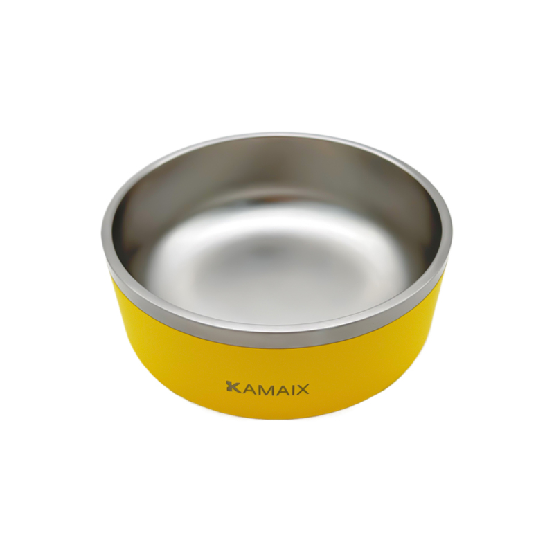 Hot Selling 304 Stainless Steel Powder Coated Dog Cat Pet Food Water Bowl Pet Dog Feeder Double Wall Food Container